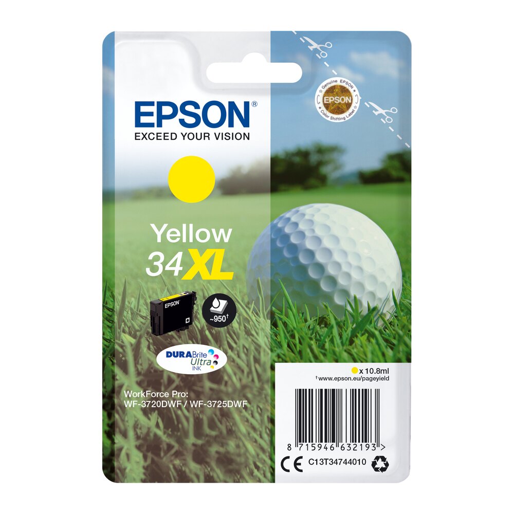 Tinta original Epson T3474 xl amarillo C13T34744010 16.3M Tinta original Epson T3474 xl amarillo C13T34744010 16.3M