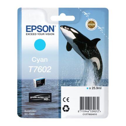 Tinta original Epson T7602 cian C13T76024010 25.9ML
