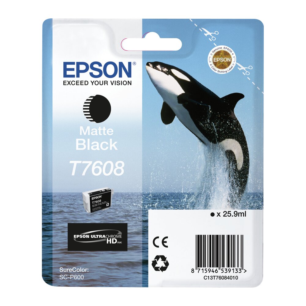 Tinta original Epson T7608 negro mate C13T76084010 25.9ML Tinta original Epson T7608 negro mate C13T76084010 25.9ML