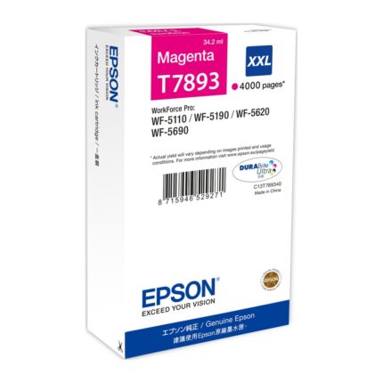 Tinta original Epson T7893 xxl magenta C13T789340 34.2ML