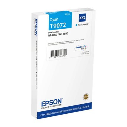 Tinta original Epson T9072 xxl cian C13T907240 69ML