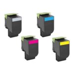 Toner genérico para LEXMARK CX410 / CX510 Cian 3.000 Pag. 80C2HC0 / 802HC