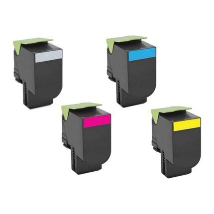 Toner genérico para LEXMARK CX410 / CX510 Cian 3.000 Pag. 80C2HC0 / 802HC