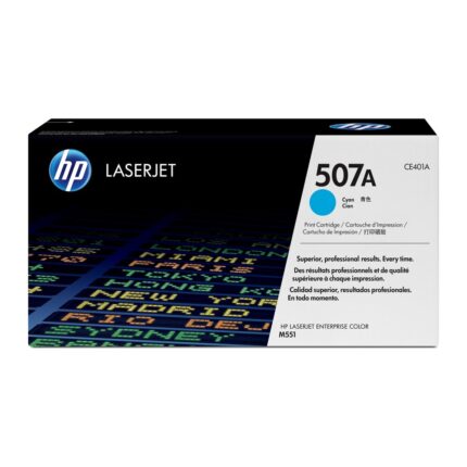 Tóner original HP CE401A cian 507A 6.000 páginas