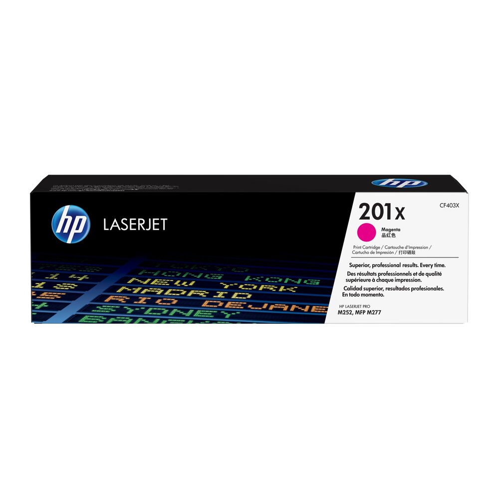 Tóner original HP CF403X magenta 201X 2.300 páginas Tóner original HP CF403X magenta 201X 2.300 páginas