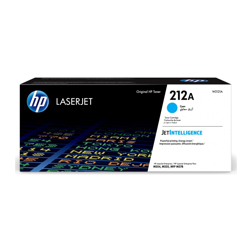 Tóner original HP W2121A 212A cian 4.500 páginas Tóner original HP W2121A 212A cian 4.500 páginas