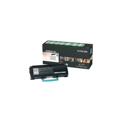 Tóner original Lexmark E260A11E negro 3.500 páginas